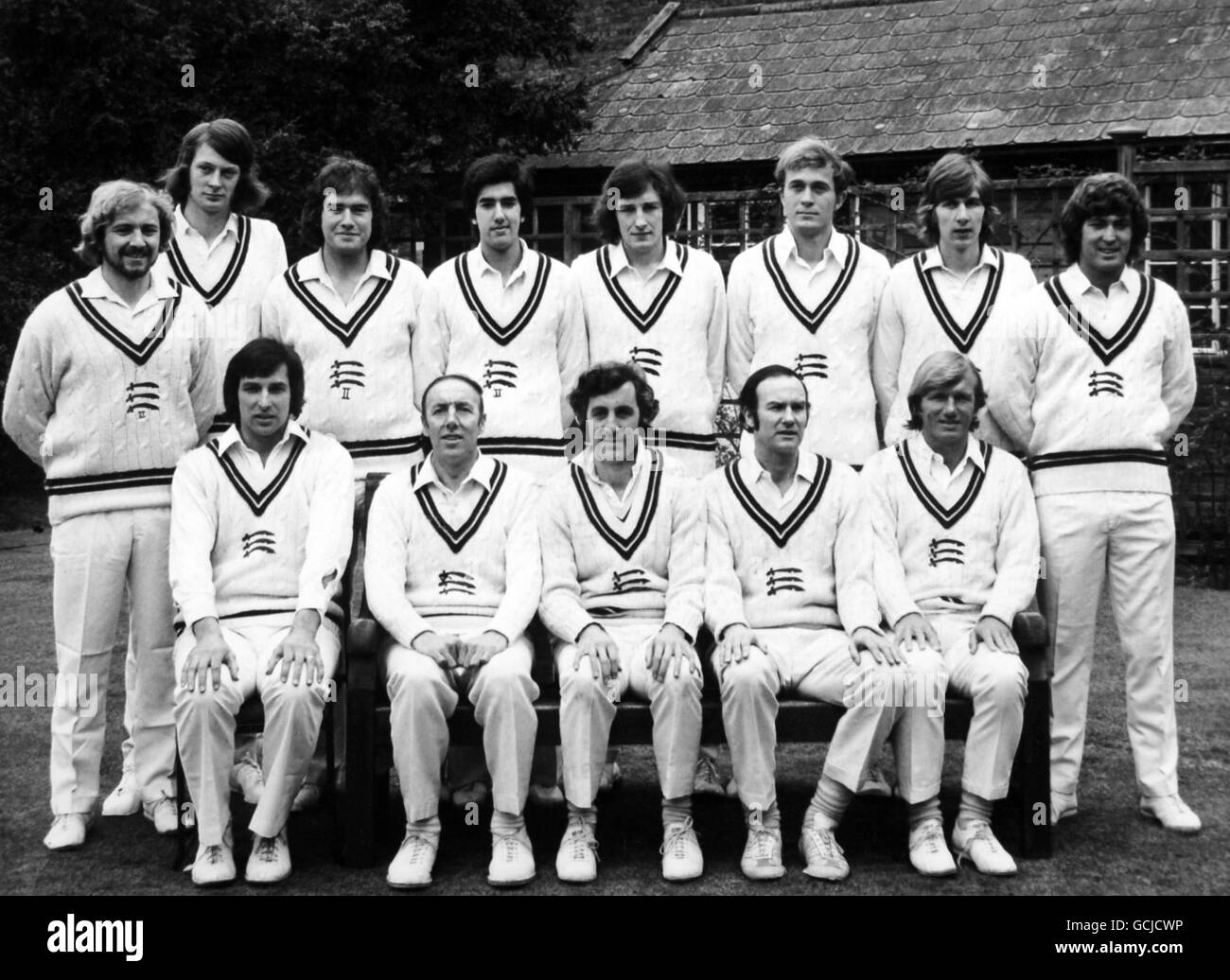 Cricket - Cricket - Middlesex County Cricket Club - 1975 - Team Group Stock Photo