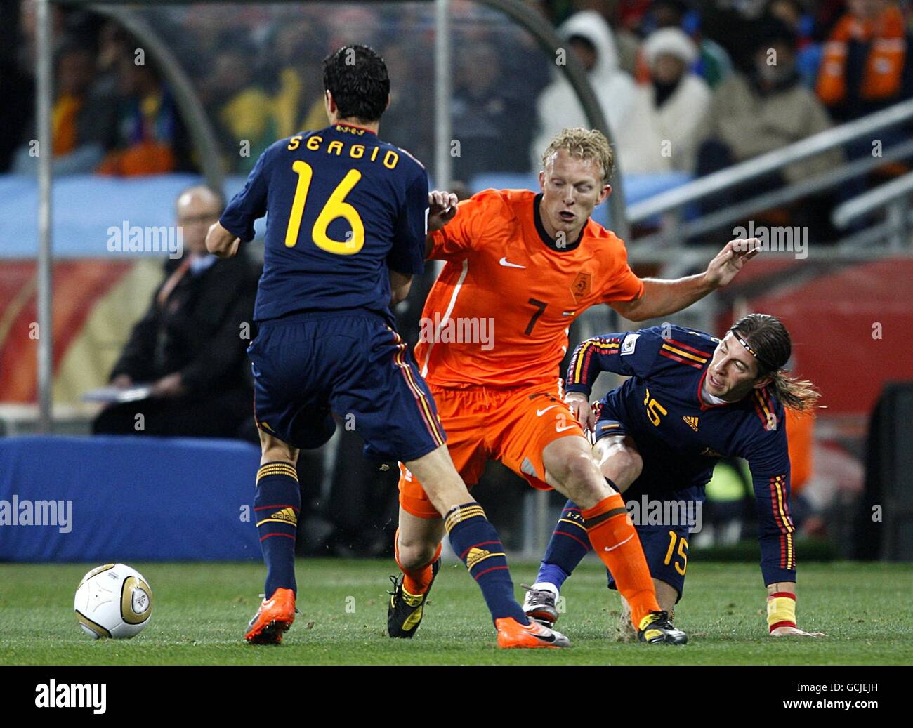 Soccer - 2010 FIFA World Cup South Africa - Final - Netherlands v Spain - Soccer City Stadium Stock Photo
