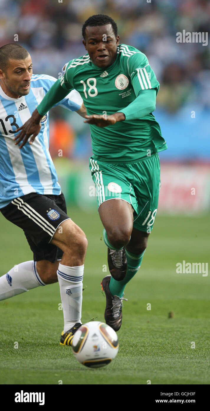 Soccer - 2010 FIFA World Cup South Africa - Group B - Argentina v Nigeria - Ellis Park Stock Photo