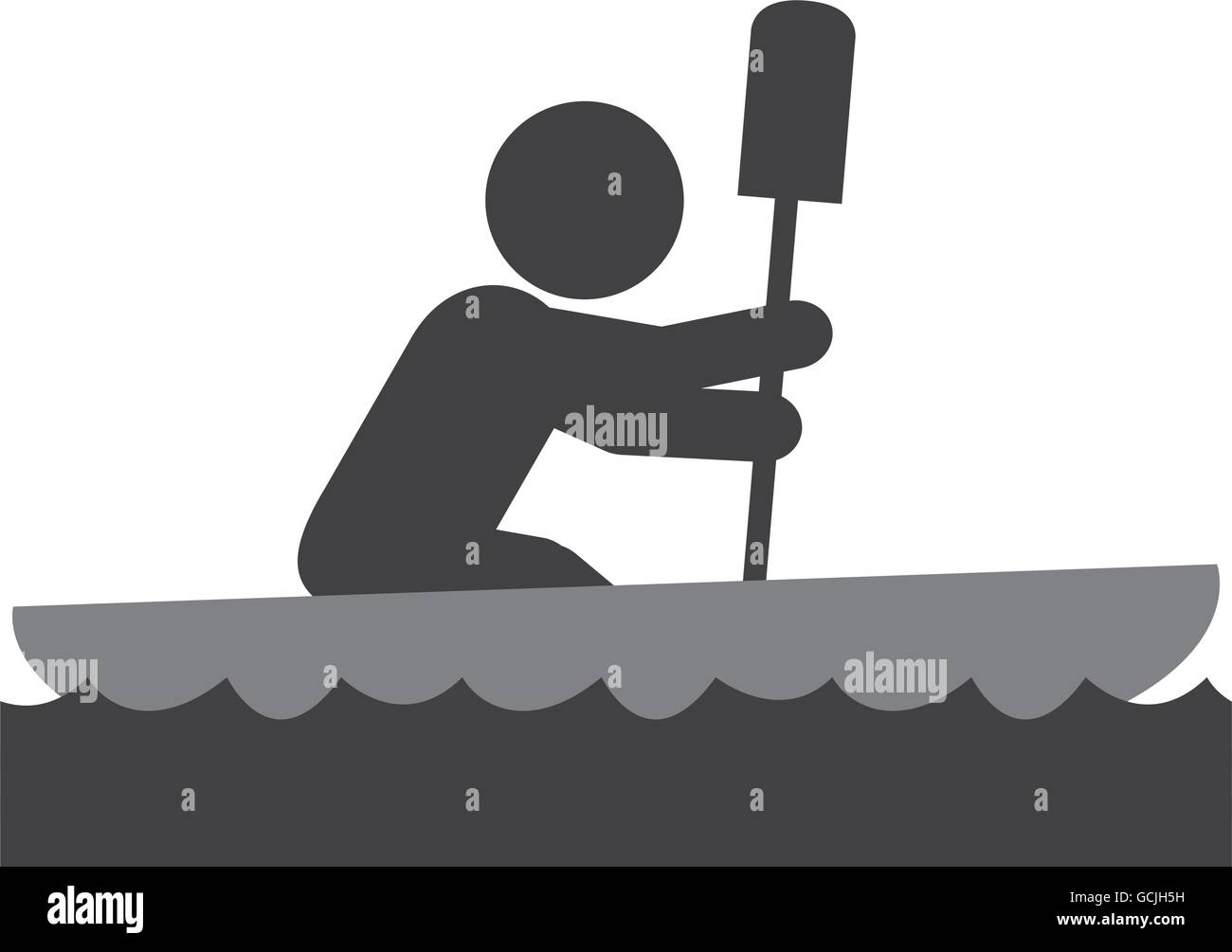 rowing person pictogram icon Stock Vector Image & Art - Alamy