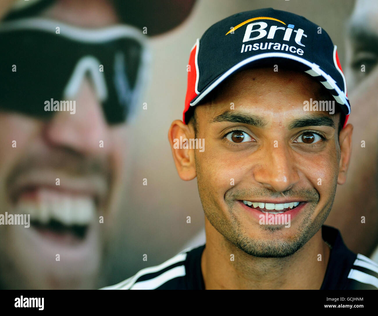 England's Ajmal Shahzad during the media session at the National Cricket Performance Centre in Loughborough. Stock Photo