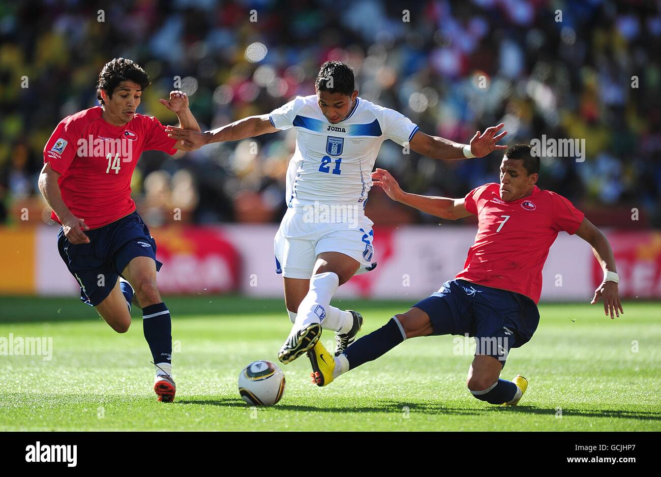 Soccer - 2010 FIFA World Cup South Africa - Group H - Honduras v Chile - Mbombela Stadium Stock Photo