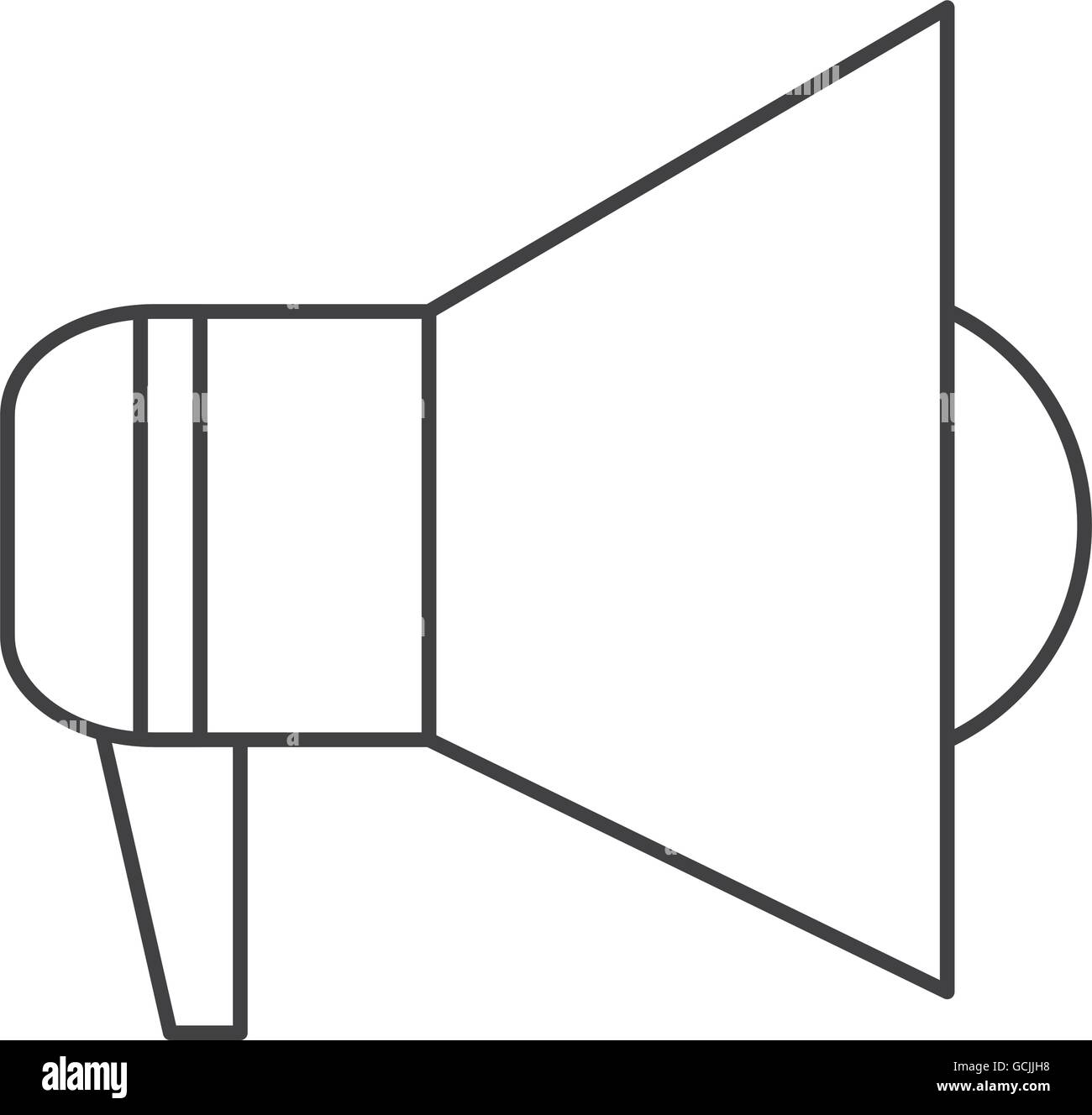 megaphone pictogram icon Stock Vector Image & Art Alamy