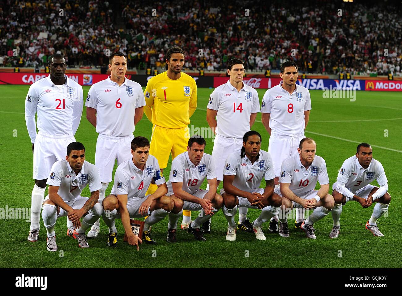 Soccer - 2010 FIFA World Cup South Africa - Group C - England v Algeria -  Green Point Stadium. England team photo Stock Photo - Alamy