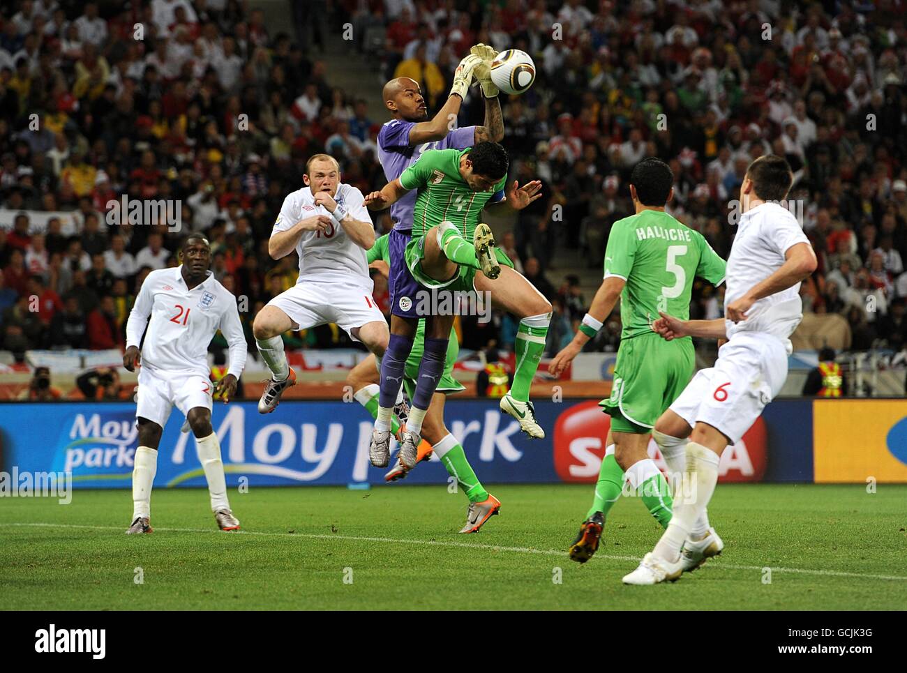 Soccer - 2010 FIFA World Cup South Africa - Group C - England v Algeria - Green Point Stadium Stock Photo