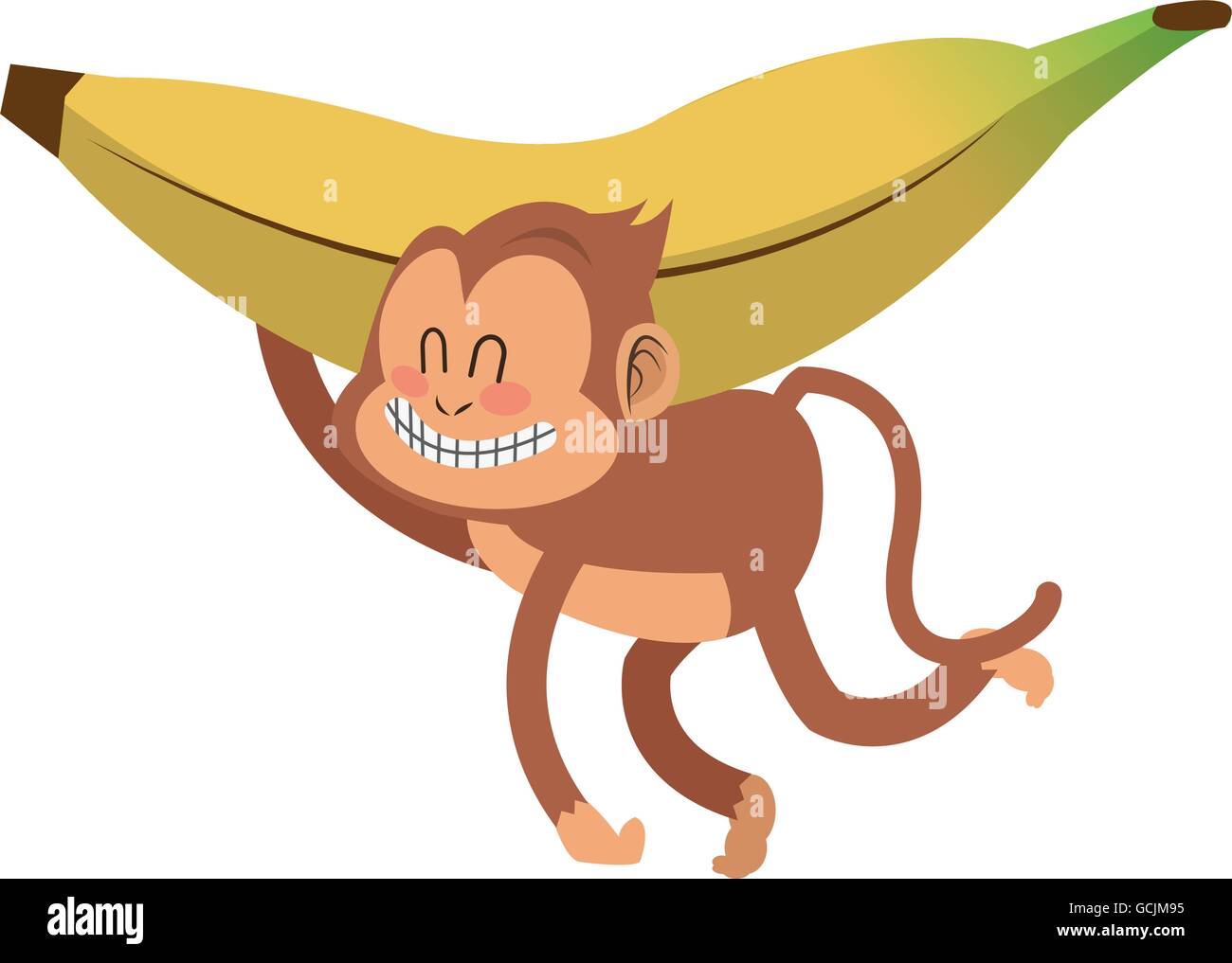 grinning monkey cartoon