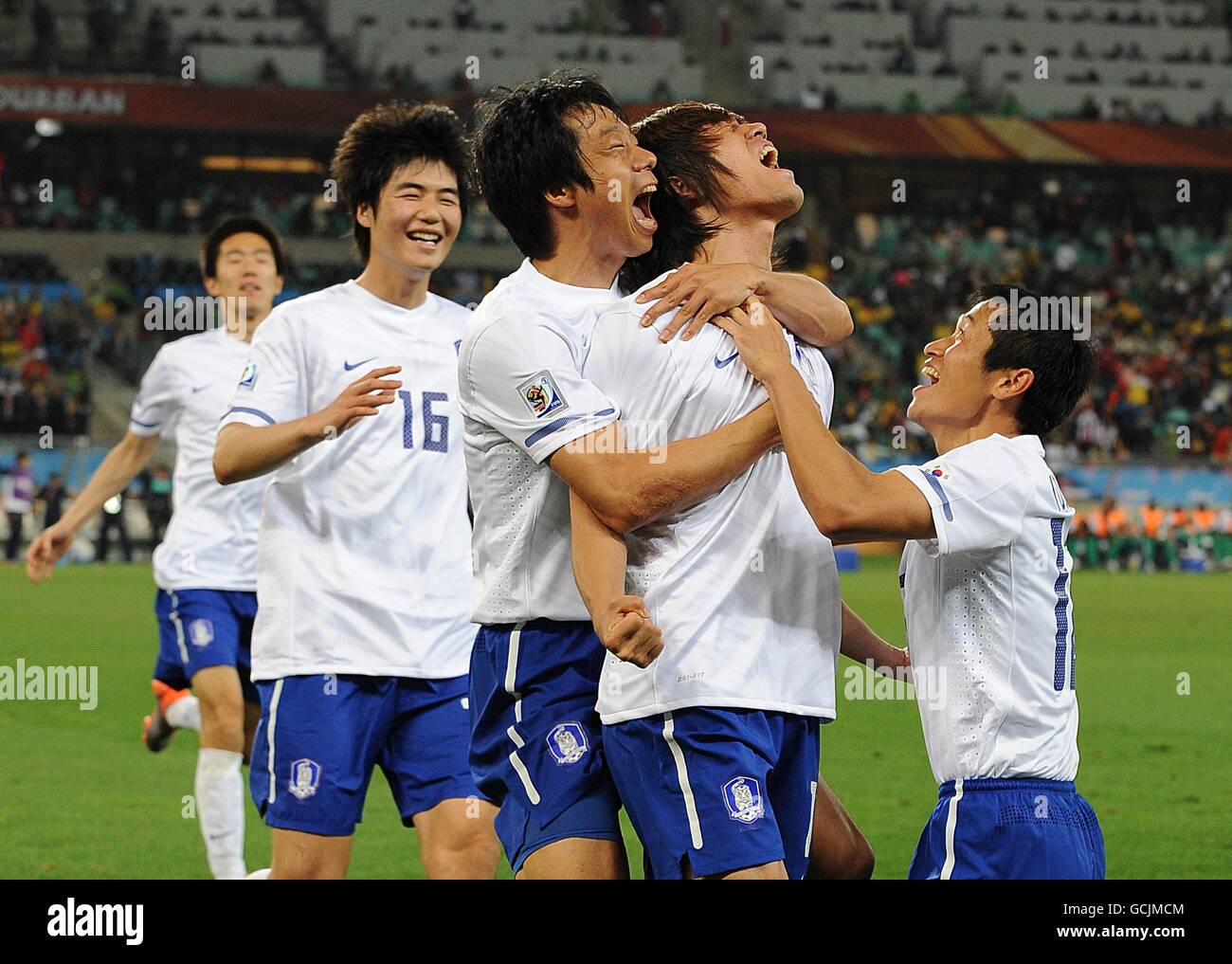 Soccer - 2010 FIFA World Cup South Africa - Group B - Nigeria v South Korea - Durban Stadium Stock Photo