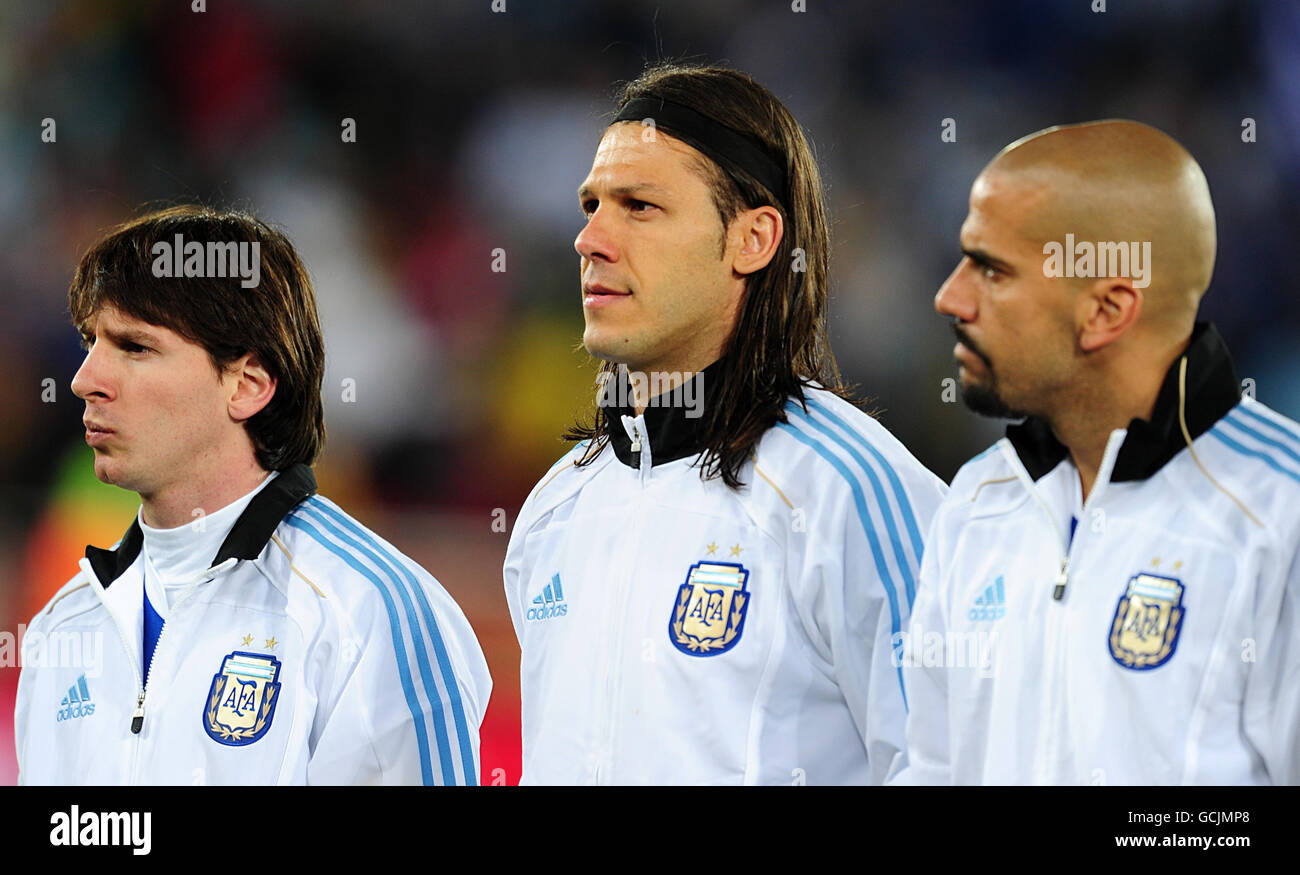 Soccer - 2010 FIFA World Cup South Africa - Group B - Greece v Argentina - Peter Mokaba Stock Photo