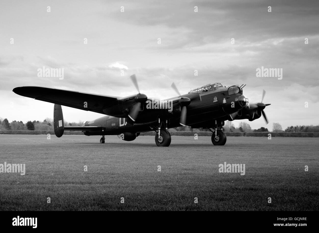 Avro Lancaster VII NX611, Just Jane, at East Kirkby, Stock Photo