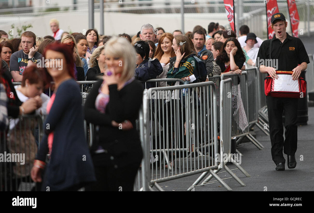 XFactor auditions Dublin Stock Photo Alamy