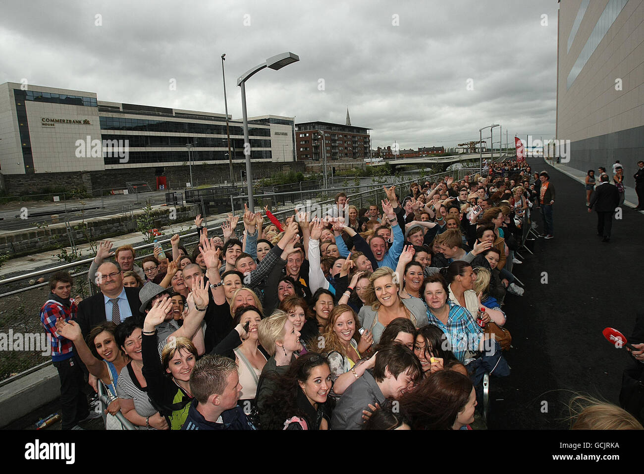 XFactor auditions Dublin Stock Photo Alamy