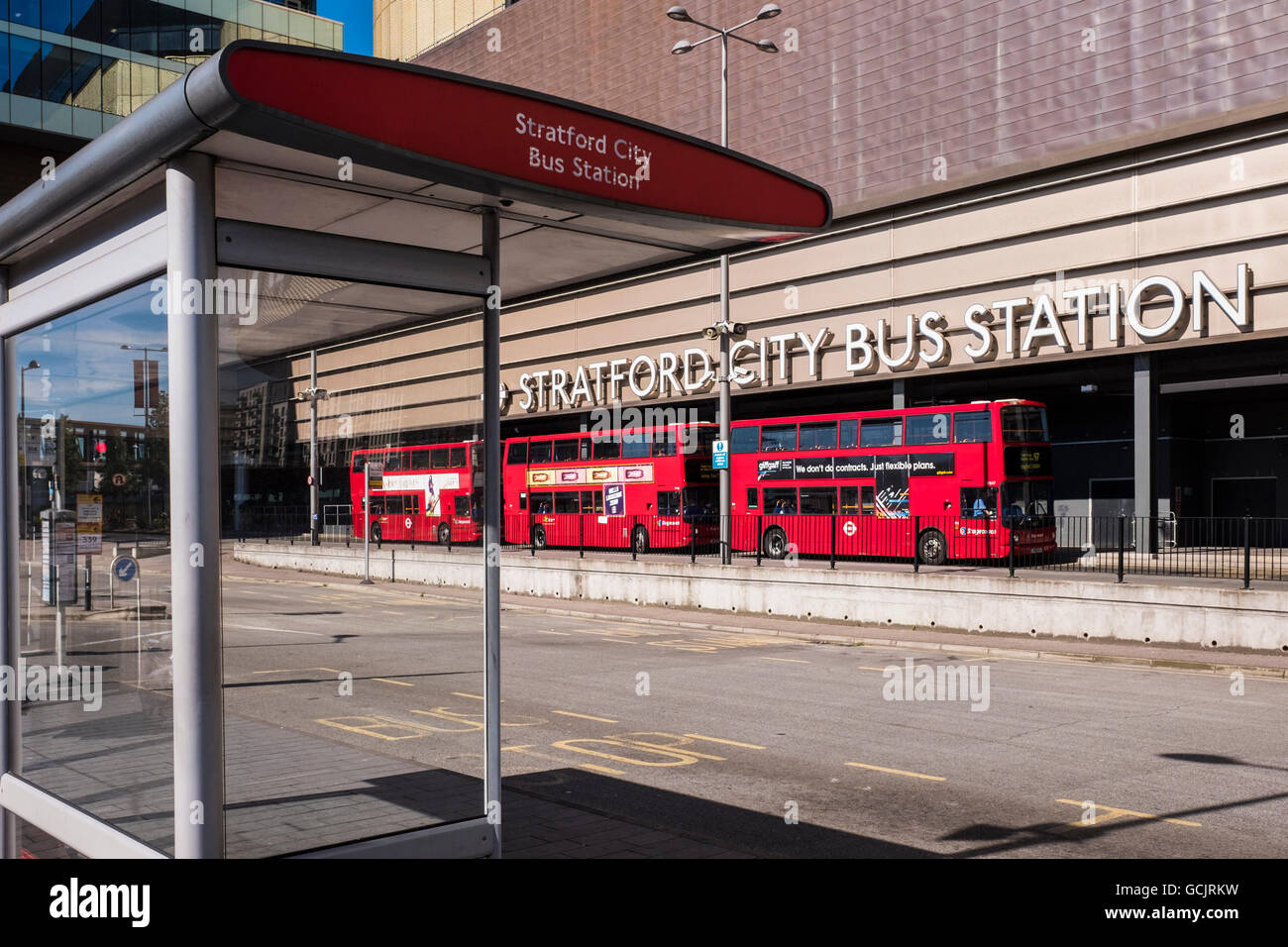 Stratford City Bus Station, London, England, U.K Stock Photo - Alamy