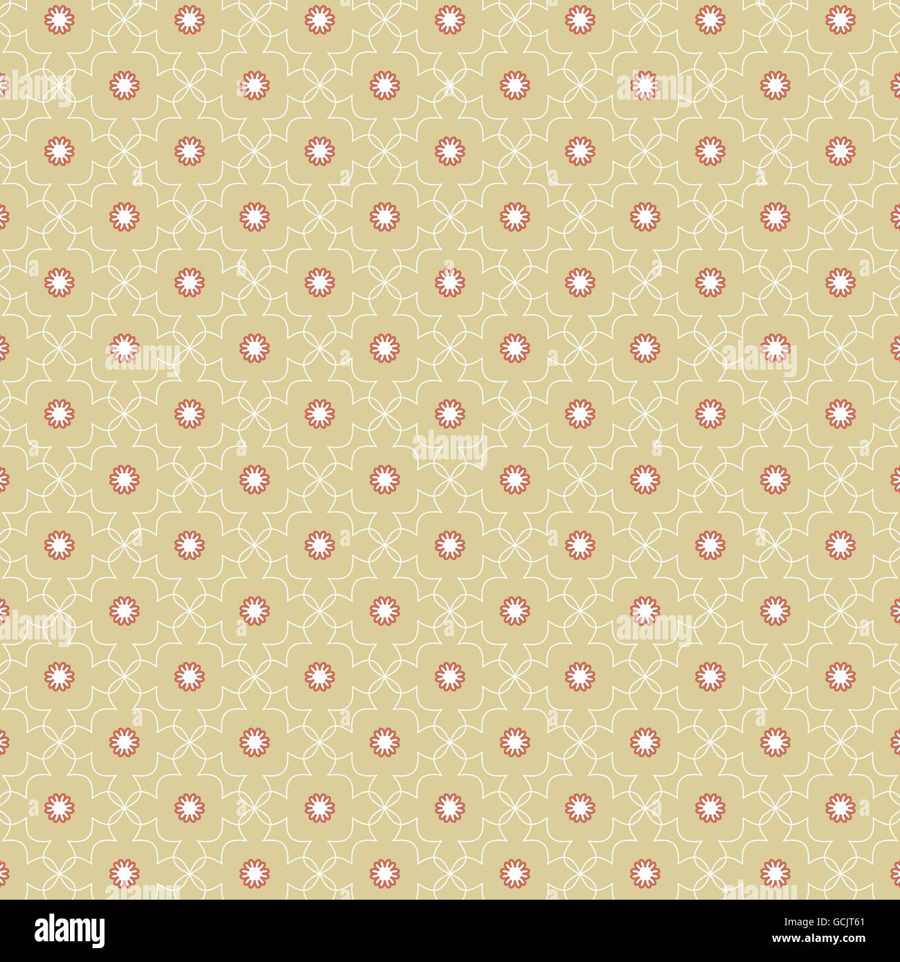 Vintage Oriental Style Seamless Pattern Vector Illustration Stock ...