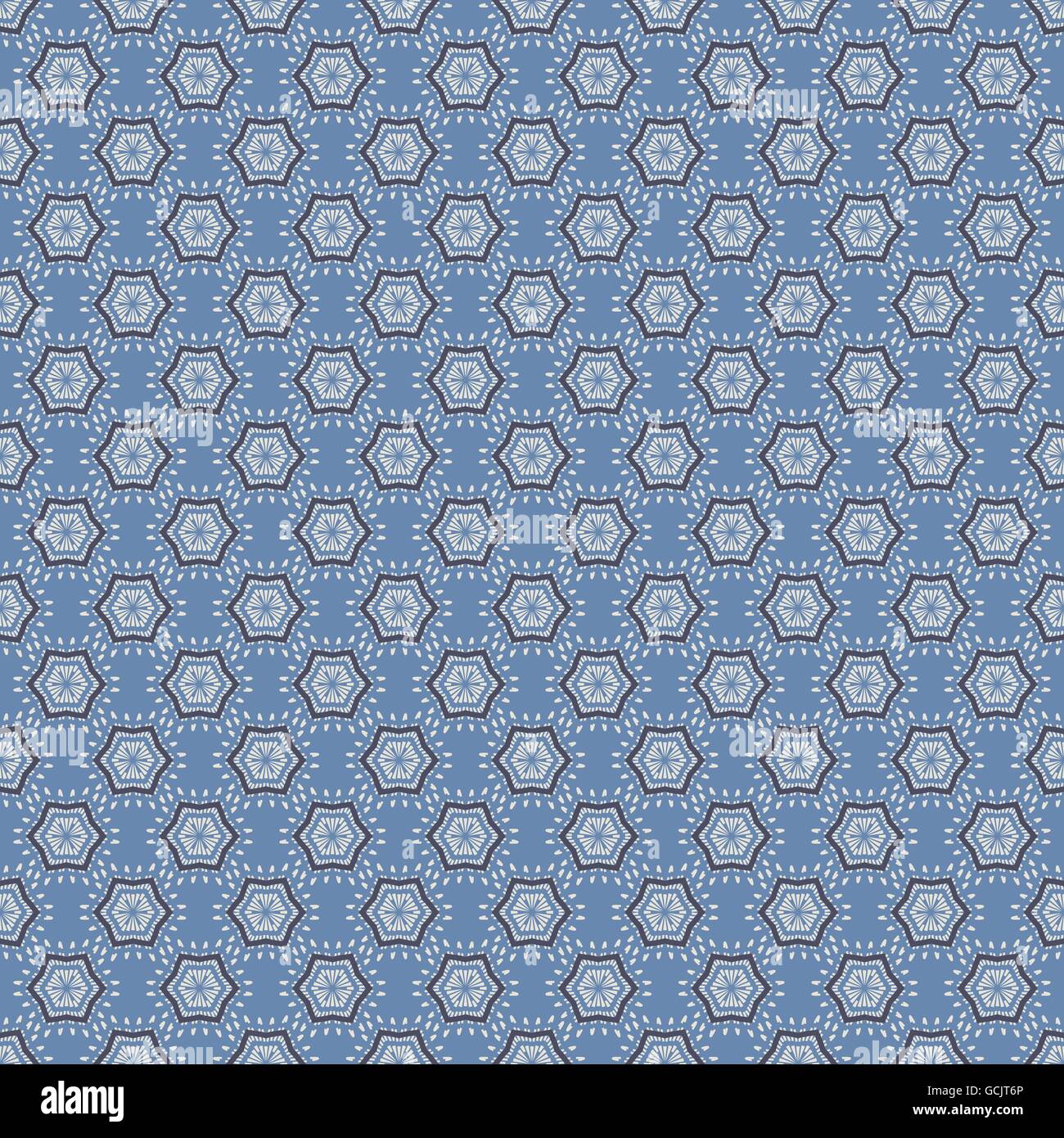 Blue Graphic Background Seamless Pattern Vector Illustration Stock ...