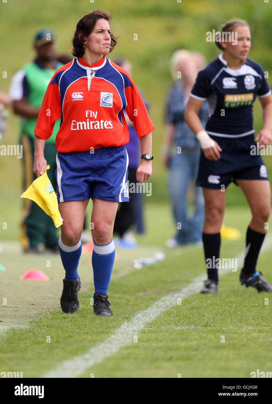 Rugby Union - Tour Match - Second Test - Scotland Women v South Africa Women - Lasswade RFC. Alex Pratt, Referee Stock Photo