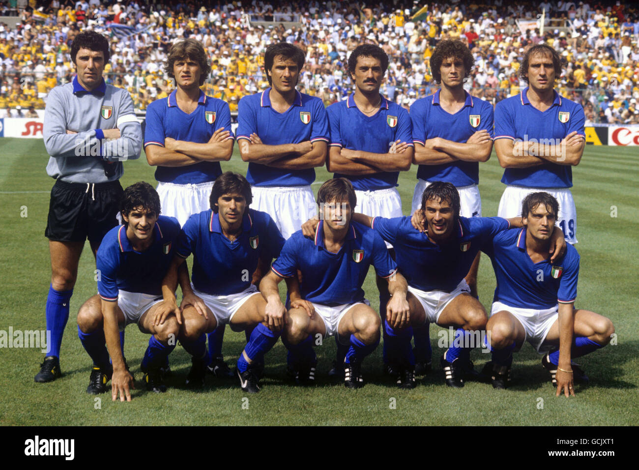 Soccer - World Cup Spain 82 - Group C - Brazil v Italy - Estadi de Sarria Stock Photo