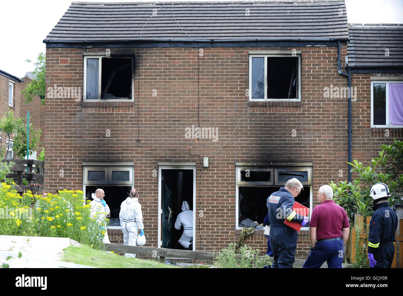 Bradford house fire Stock Photo Alamy