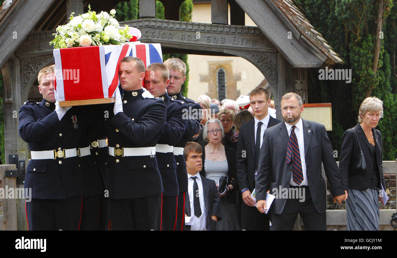 Richard Hollington funeral Stock Photo
