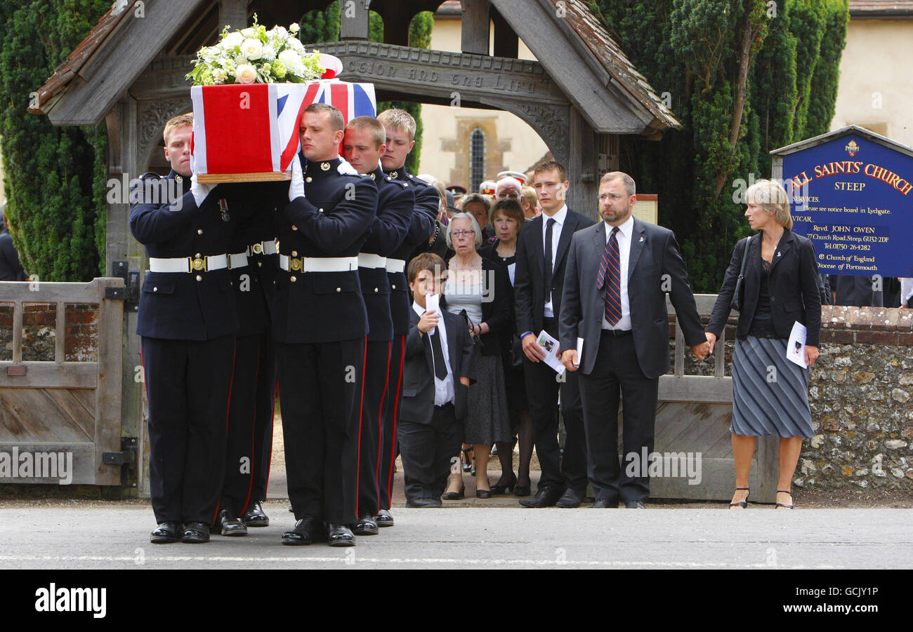 Richard Hollington funeral Stock Photo