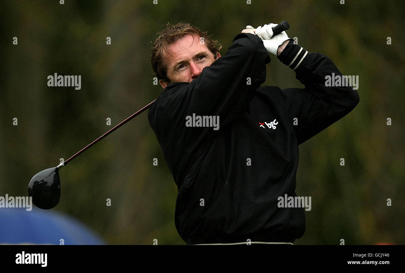Jockey Tony McCoy in action during the JP McManus Invitational Pro-Am Tournament at Adare Manor Hotel & Golf Resort, Limerick, Ireland. Stock Photo