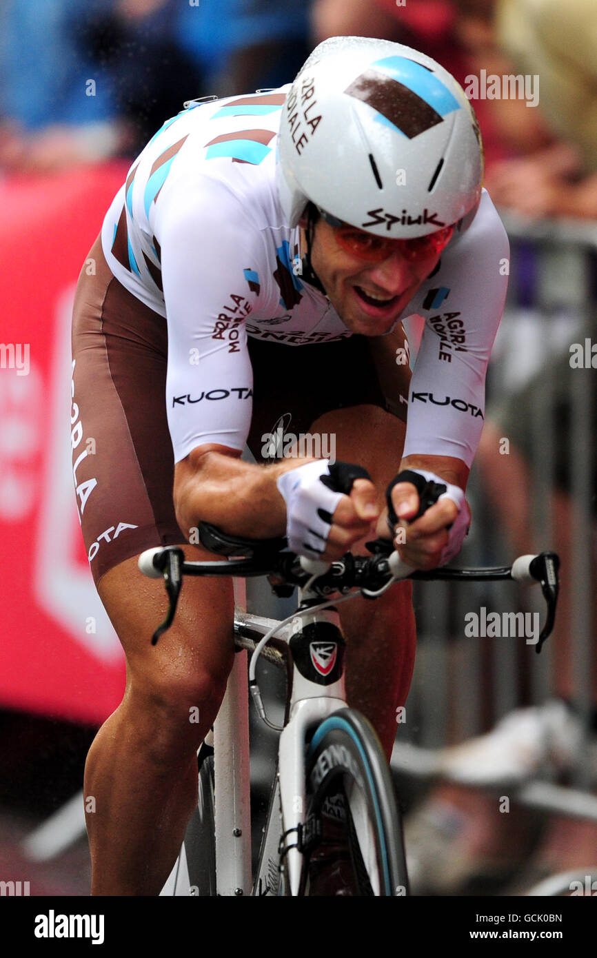 France's David Le Lay of team AG2R-La Mondiale during the prologue Stock Photo