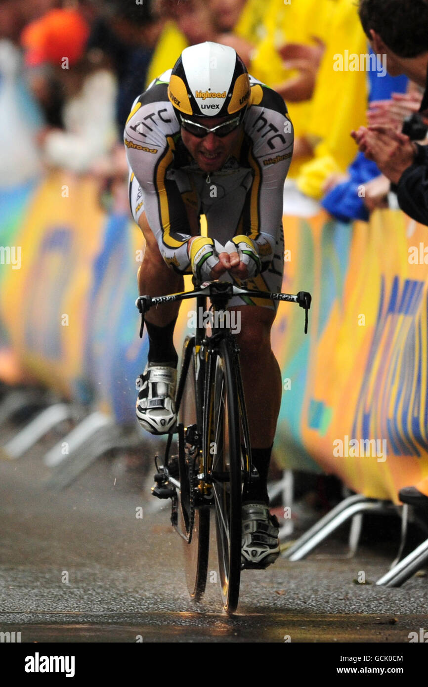 Cycling Tour de France 2010 Prologue Stock Photo Alamy