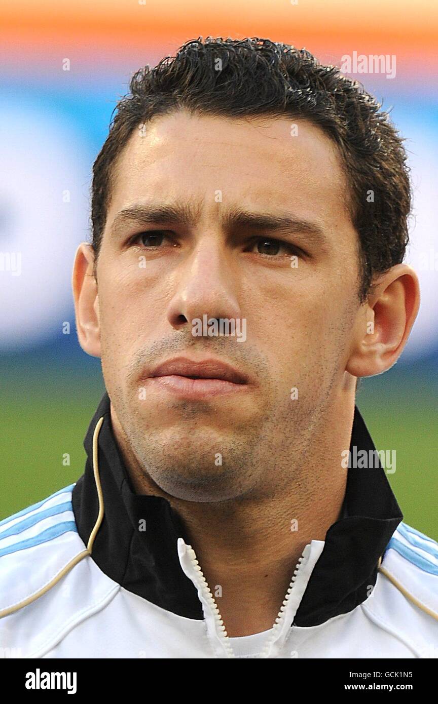 Soccer - 2010 FIFA World Cup South Africa - Argentina v Germany - Green Point Stadium. Rodriguez Maxi, Argentina Stock Photo