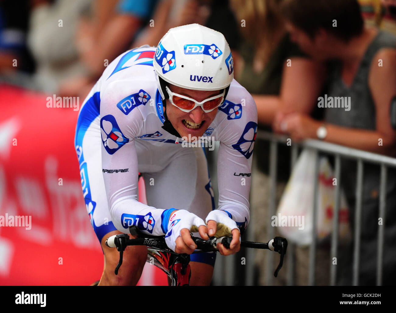 Cycling Tour de France 2010 Prologue Stock Photo Alamy