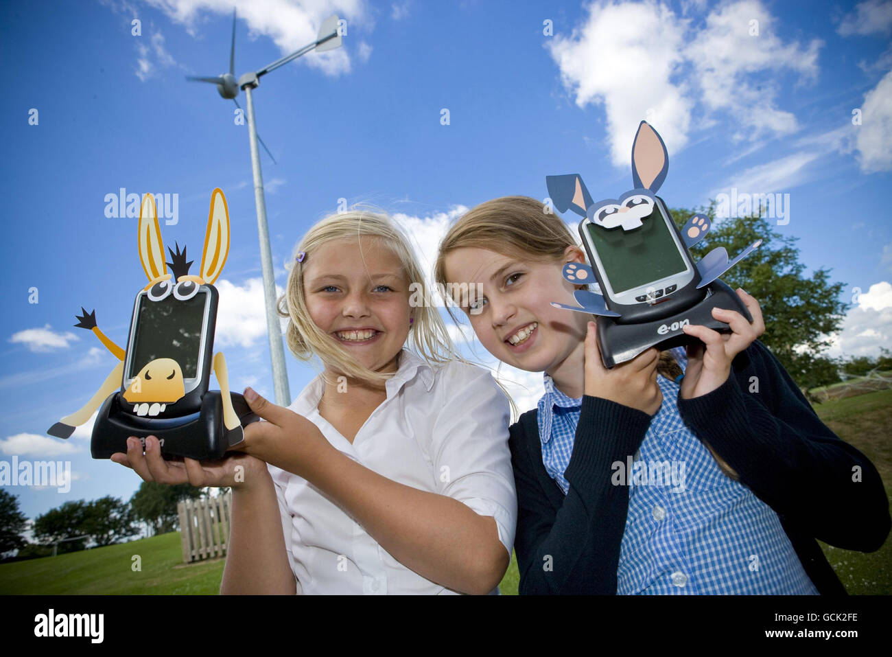 EON energy monitor adoption scheme Stock Photo Alamy