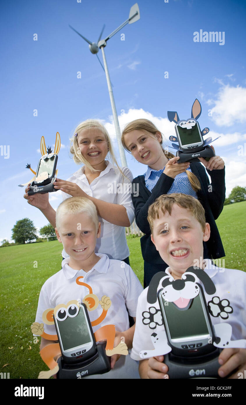 EON energy monitor adoption scheme Stock Photo Alamy