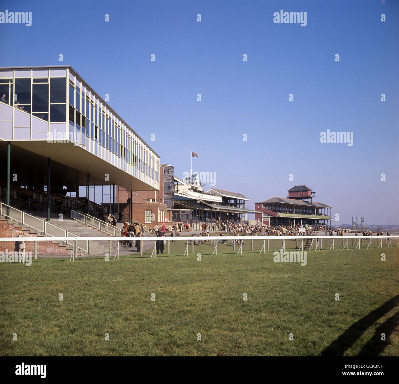 Horse Racing - Newbury Racecourse. General view of Newbury Racecourse, Berkshire. Stock Photo