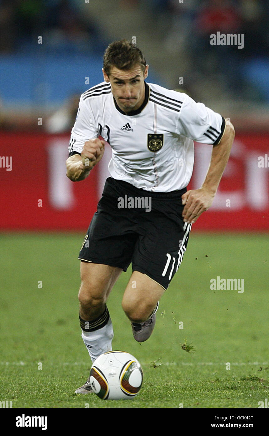 Soccer - 2010 FIFA World Cup South Africa - Semi Final - Germany v Spain - Durban Stadium. Miroslav Klose, Germany Stock Photo