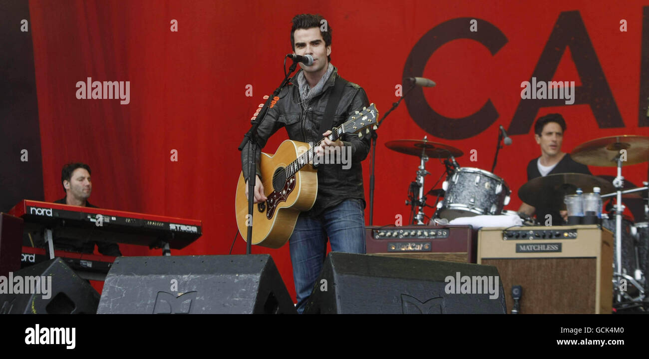 Kelly Jones from the Stereophonics performs live on day two of the Oxegen Music festival at Punchestown race course in Co Kildare, Ireland. Stock Photo