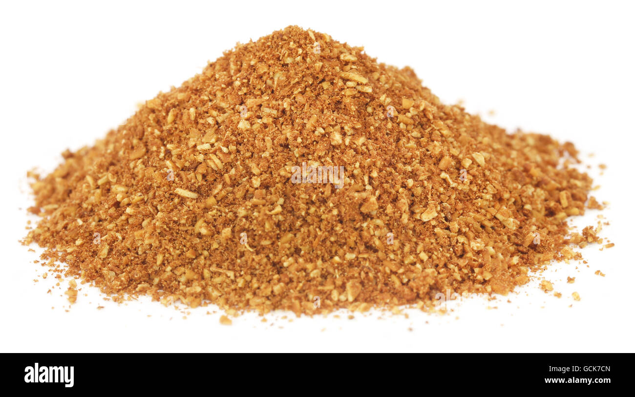 Crushed cumin over white background Stock Photo Alamy
