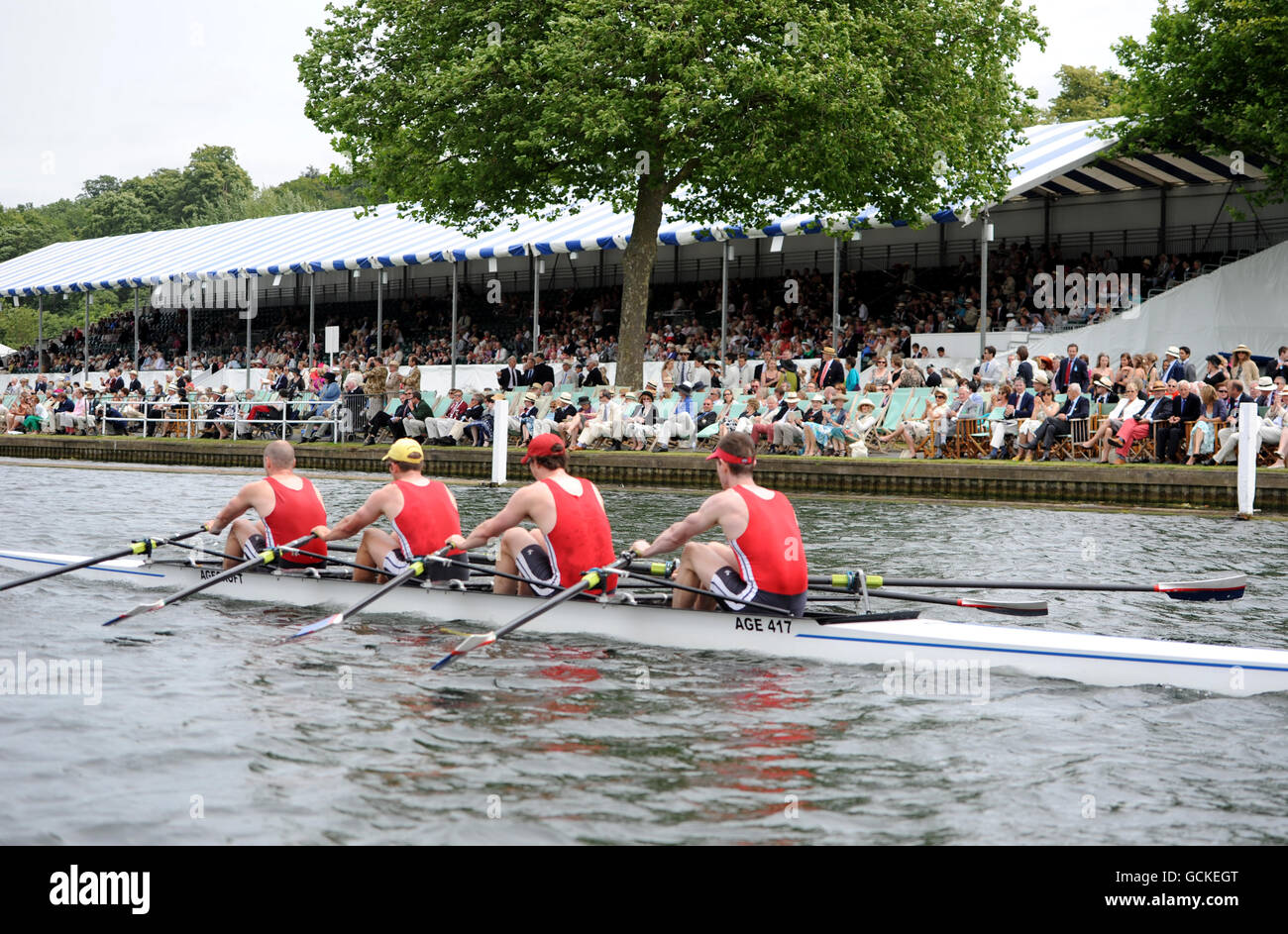 Rowing Henley Royal Regatta Day Two HenleyonThames Stock Photo