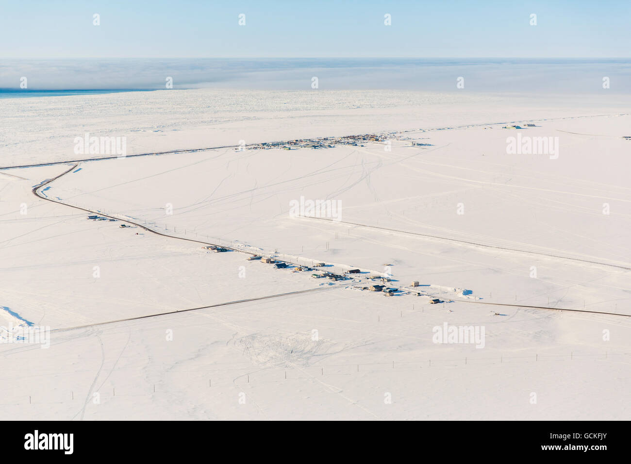 Barrow alaska aerial winter hires stock photography and images Alamy