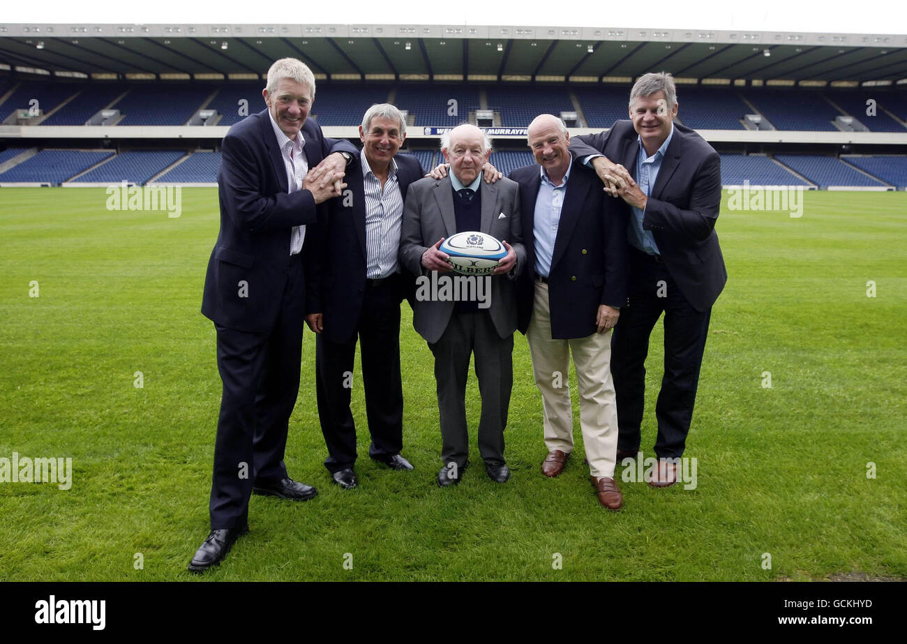 Rugby Union - Scottish Rugby Hall of Fame - Murrayfield Stadium Stock ...