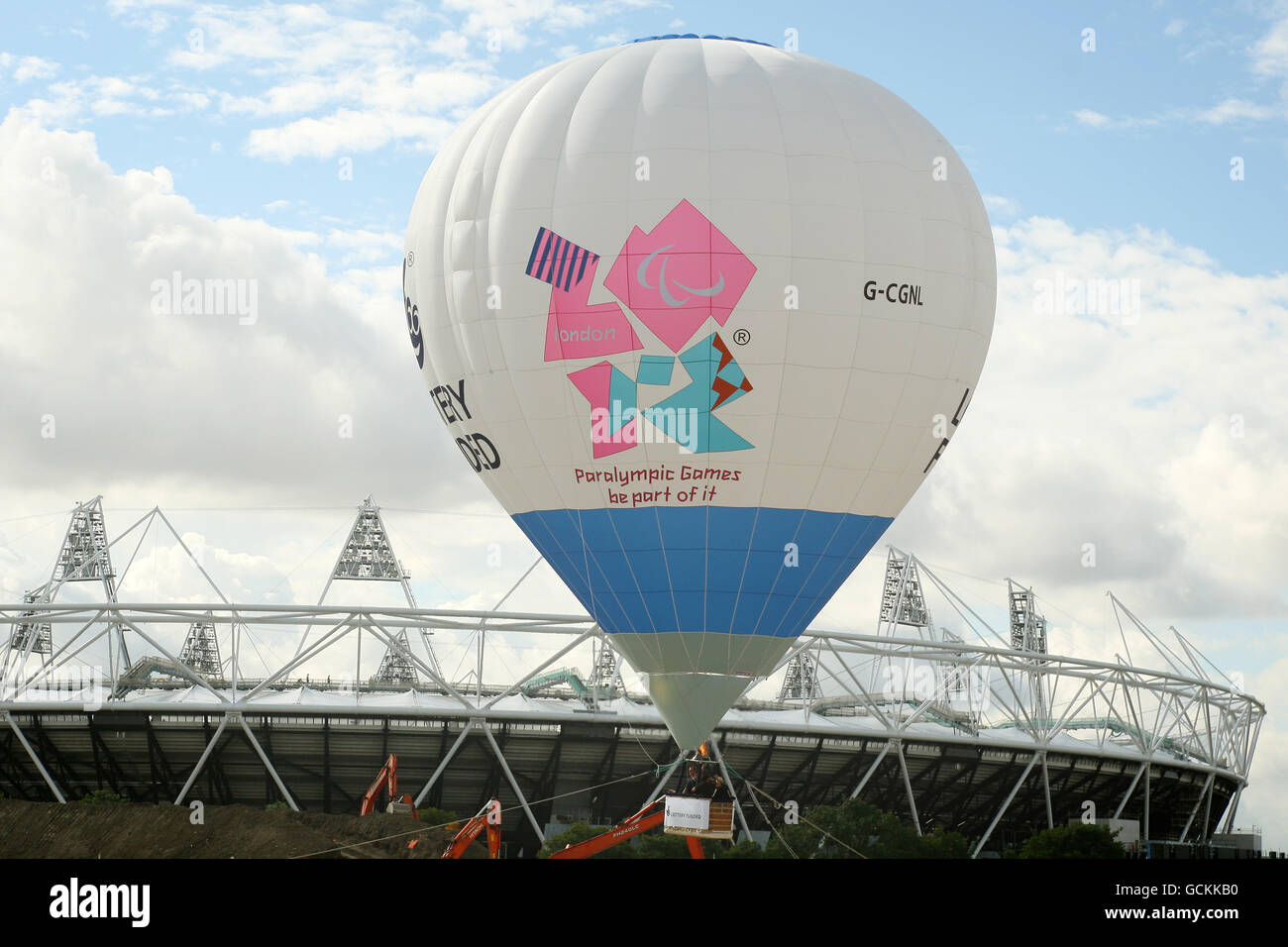 Olympic hot air balloon tour Stock Photo Alamy