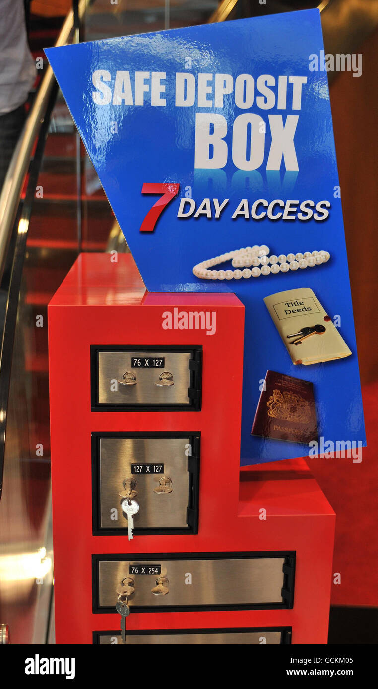 Safety deposit boxes on offer to customers in the newly opened Metro