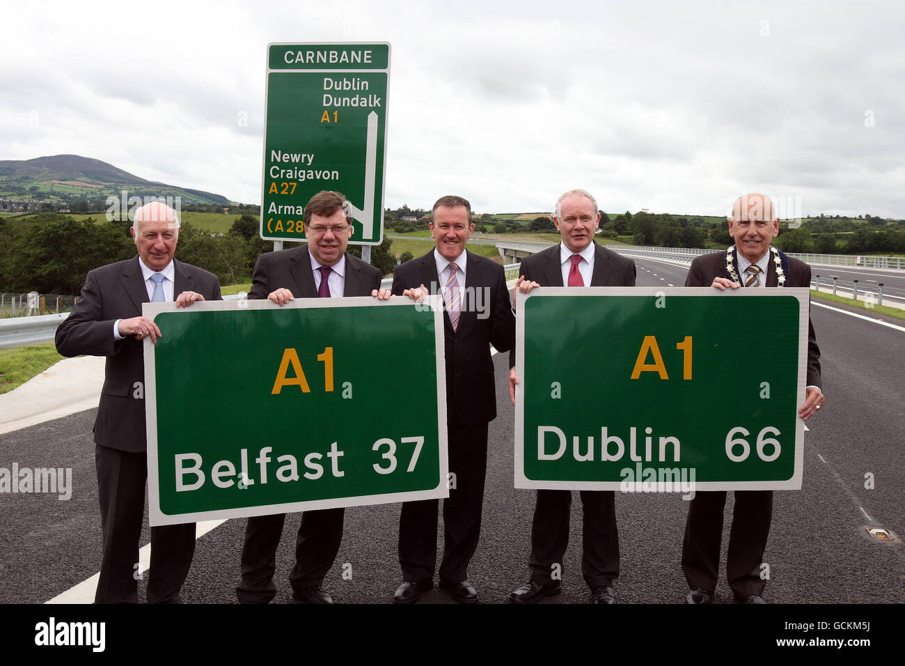 New road opened in Newry Stock Photo Alamy