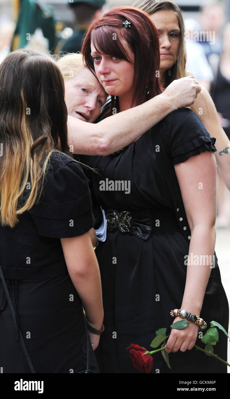 Trooper James Leverett funeral Stock Photo Alamy