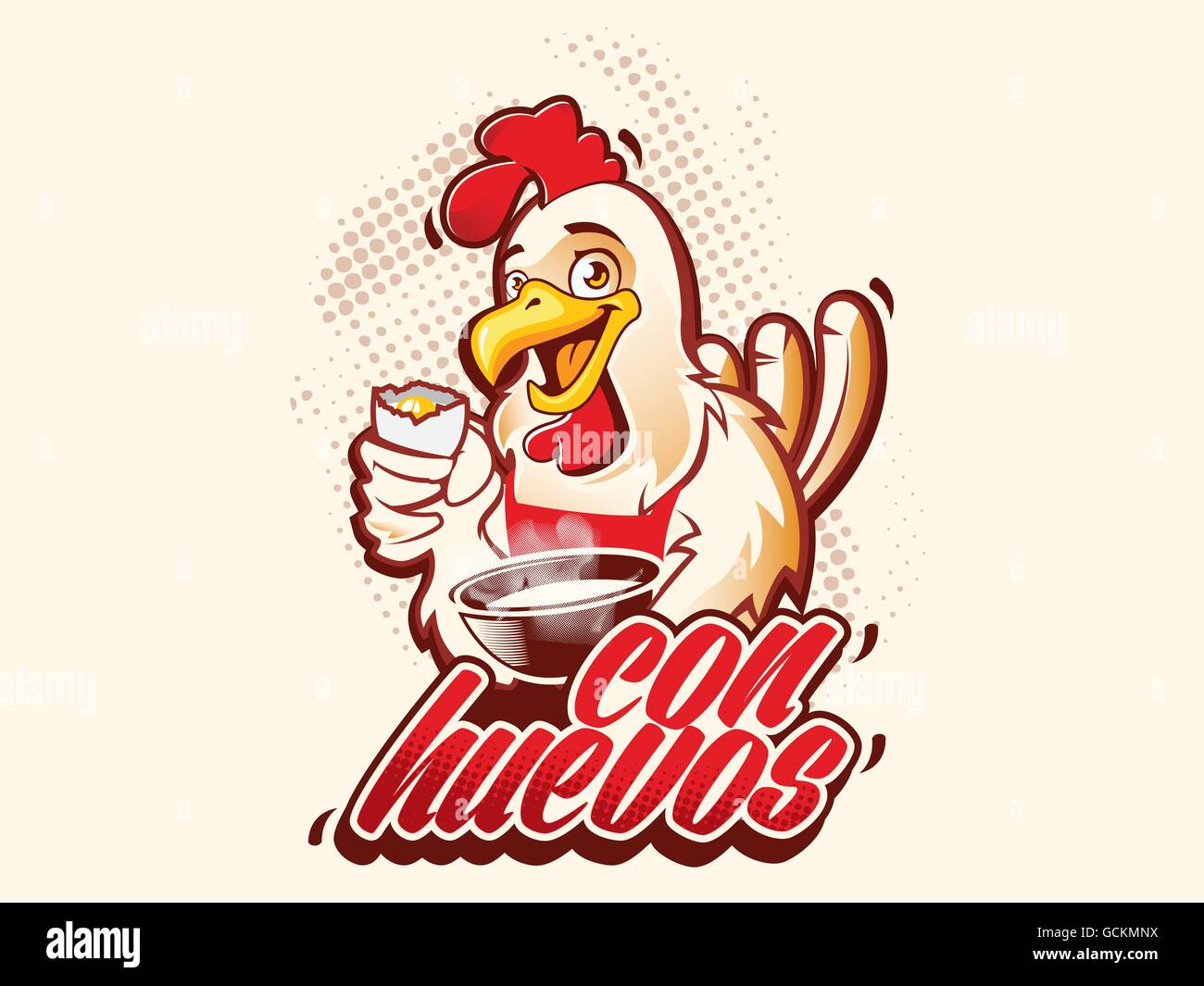 chickend mascot Stock Vector