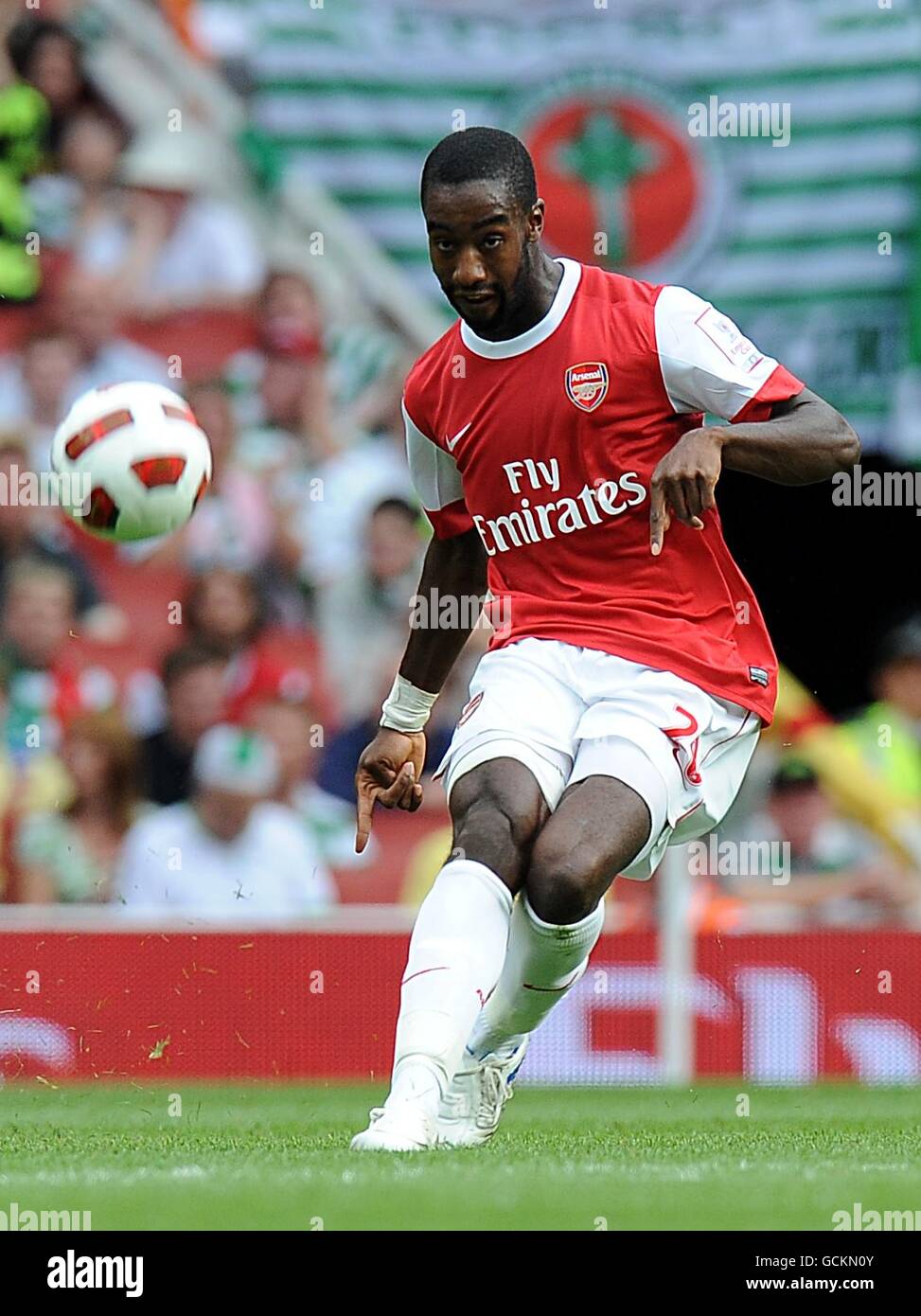 Soccer - Emirates Cup 2010 - Arsenal v Celtic - Emirates Stadium. Johan Djourou, Arsenal Stock Photo