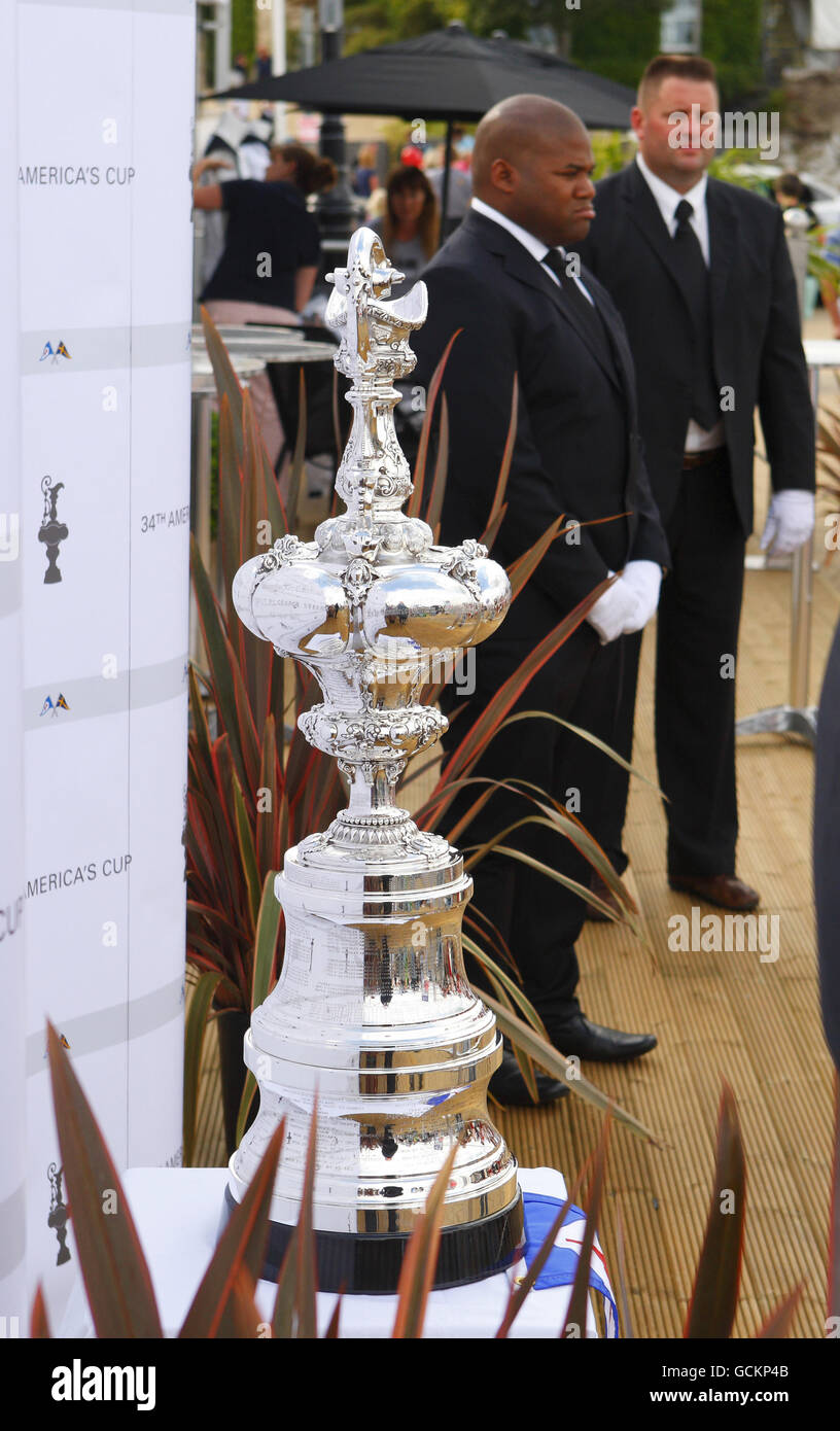 The oldest sporting trophy in the world, the America's Cup is guarded