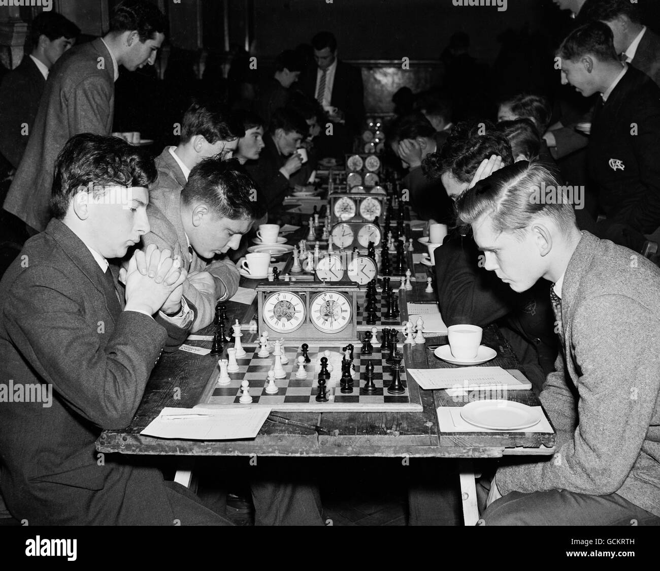 Chess - Schoolboys Under 18's Junior Chess Championships - London Stock Photo