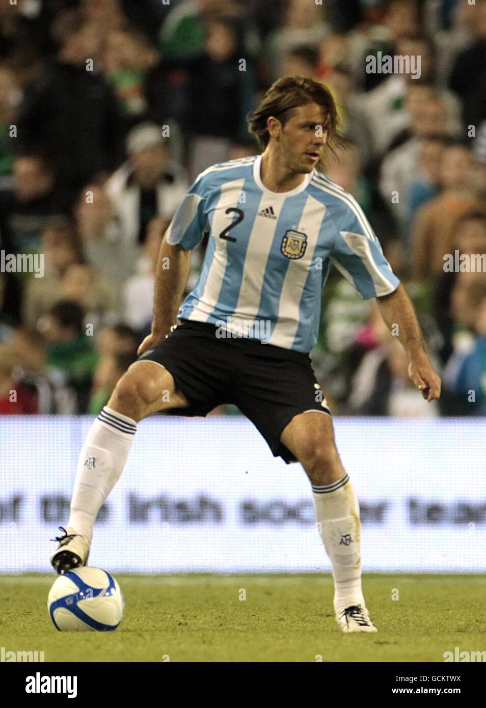 Soccer - International Friendly - Republic of Ireland v Argentina - Aviva Stadium. Martin Demichelis, Argentina Stock Photo