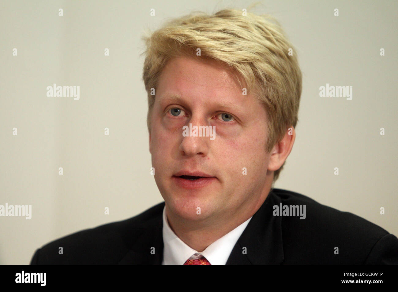 Jo Johnson MP, brother of London Mayor Boris Johnson, supporting retired British businessman Christopher Tappin at Doughty Street Chambers in London in central London. Stock Photo