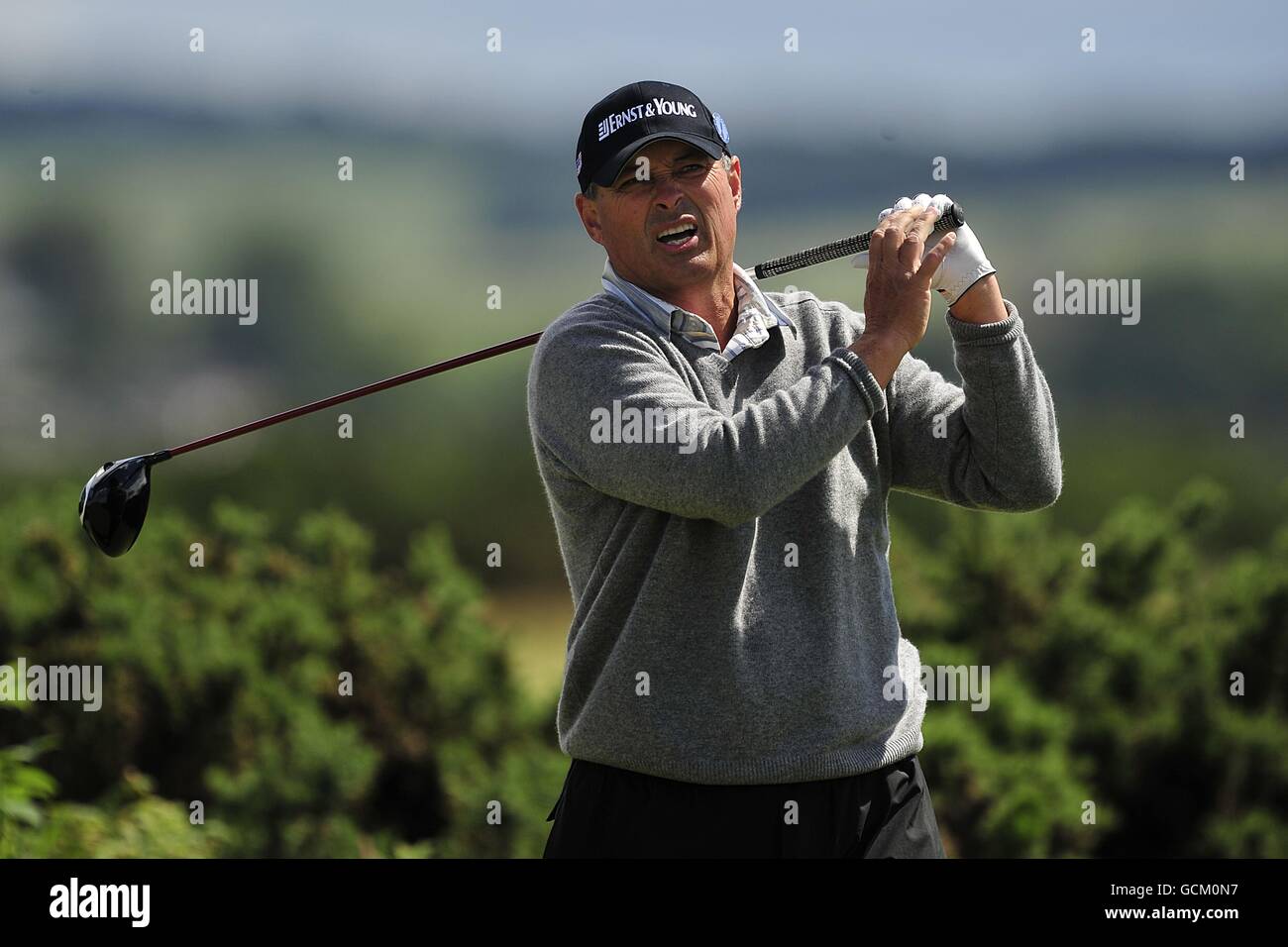 USA’s Loren Roberts in action during round two of The Open Championship