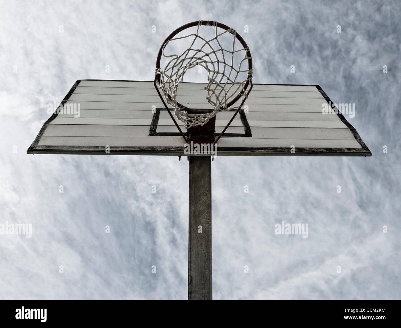 Basketball hoop detail Stock Photo Alamy