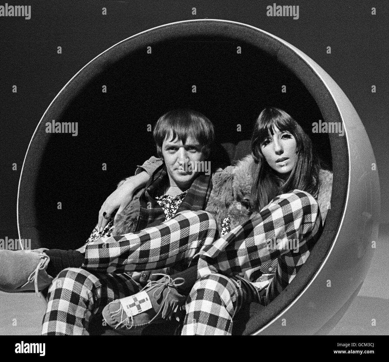 Sonny and Cher US Artists Stock Photo